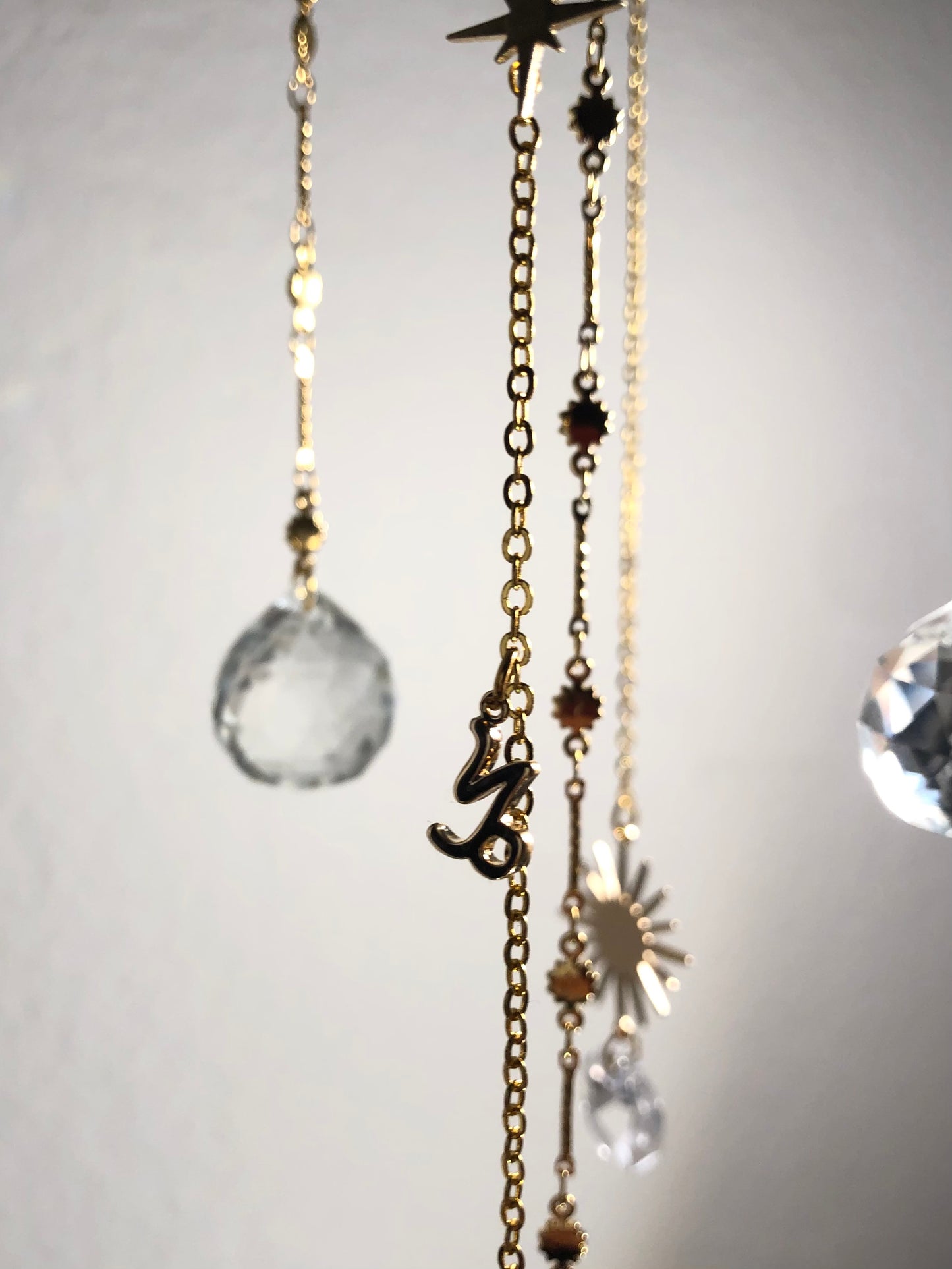 Solar Suncatcher with Custom Zodiac Charm