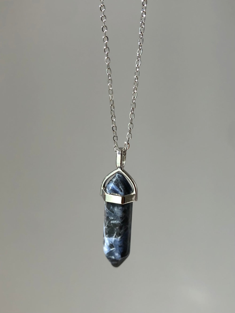 Sodalite Point Necklace