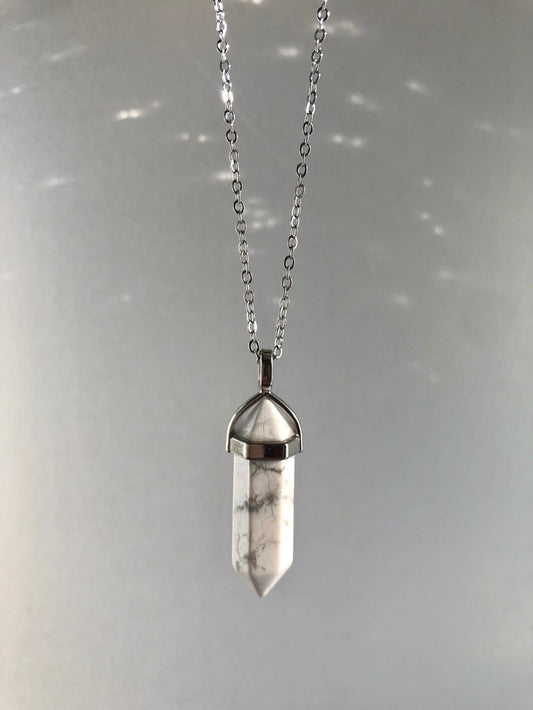 Howlite Point Necklace