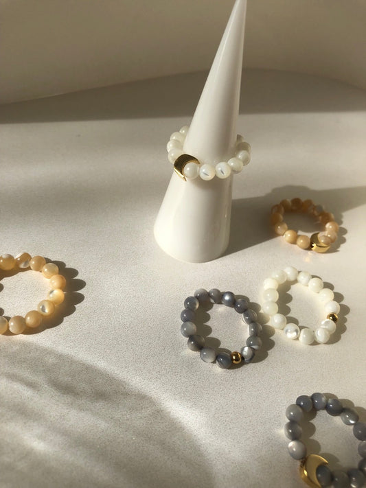 Mother of Pearl Bead Rings